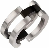 Oiritaly Ring Woman Breil TJ1908 Universo Steel